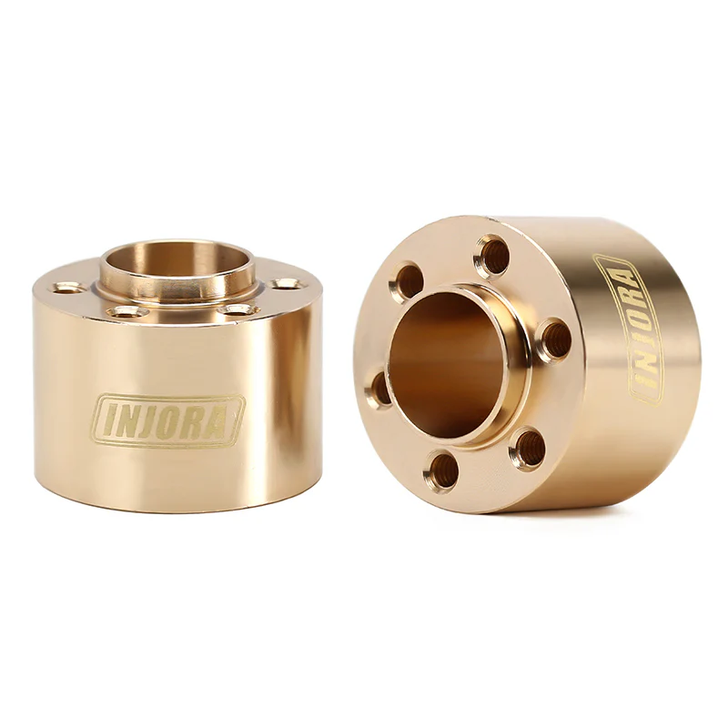 INJORA 12mm Heavy Brass Wheel Hex Hub Extenders Adapters for 1.9 2.2 Beadlock Wheel Rims - Image 13
