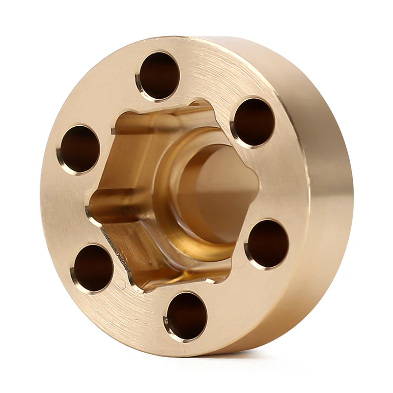 INJORA 12mm Heavy Brass Wheel Hex Hub Extenders Adapters for 1.9 2.2 Beadlock Wheel Rims - Image 3