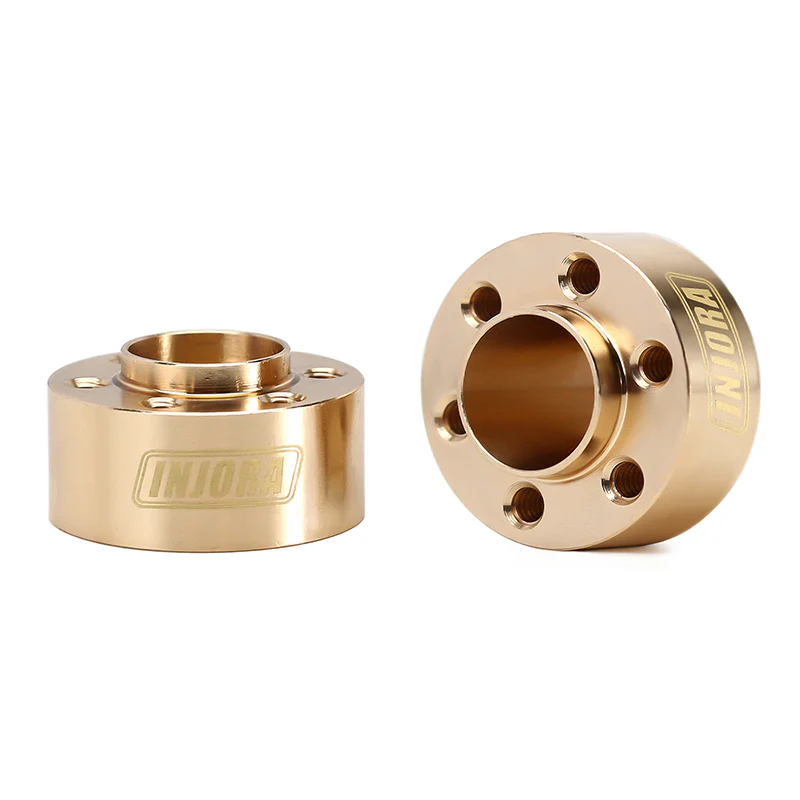 INJORA 12mm Heavy Brass Wheel Hex Hub Extenders Adapters for 1.9 2.2 Beadlock Wheel Rims - Image 7