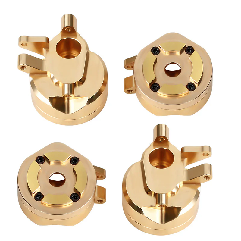 INJORA Heavy Duty Brass Portal Steering Knuckle for Axial SCX10 III Capra 1.9 - Image 13