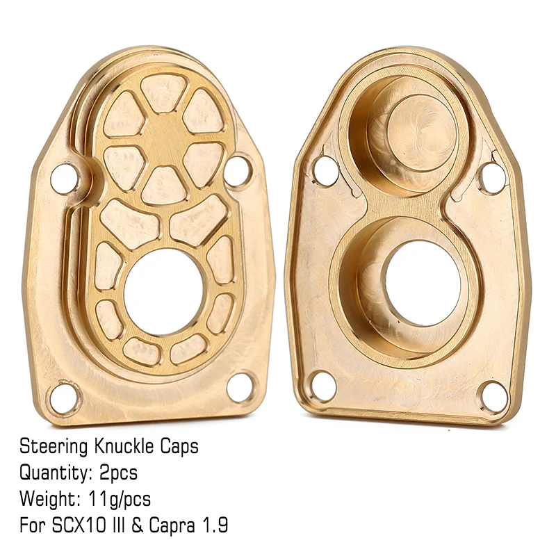 INJORA Heavy Duty Brass Portal Steering Knuckle for Axial SCX10 III Capra 1.9 - Image 31