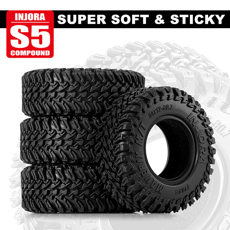 INJORA 0.7" 34*12mm MAVERIX M/T Tires for 1/30 SCX30 (T7025) (4) - Image 8