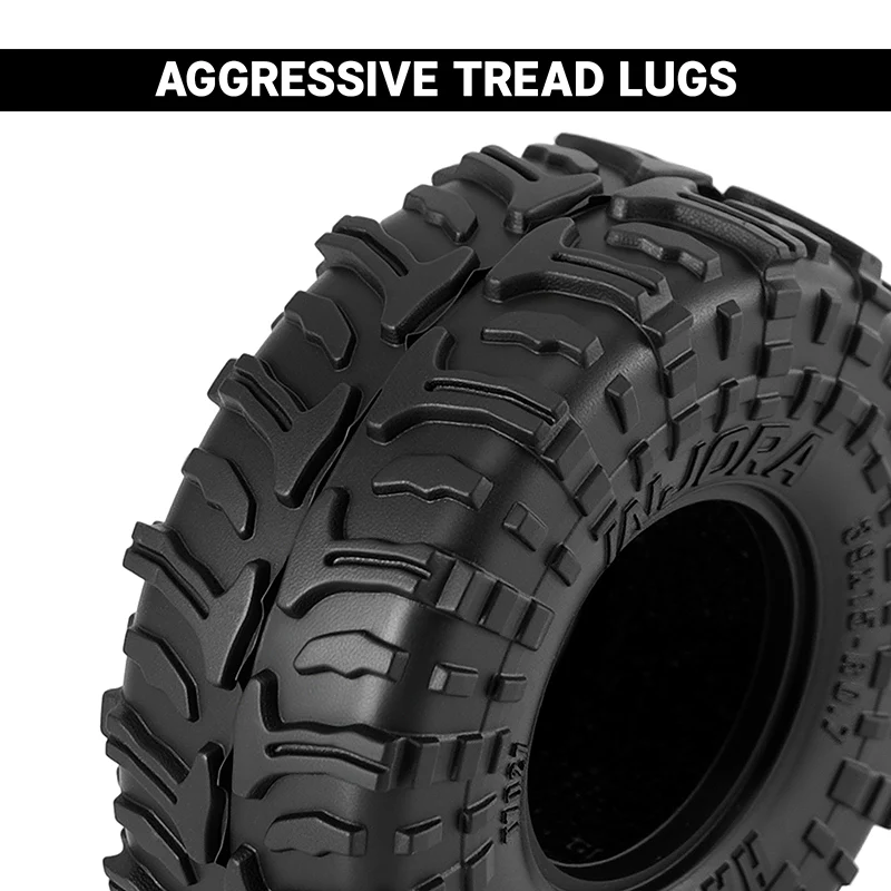 INJORA 0.7" 39*15mm HAMROK Tires for 1/30 SCX30 (T7027) - Image 7