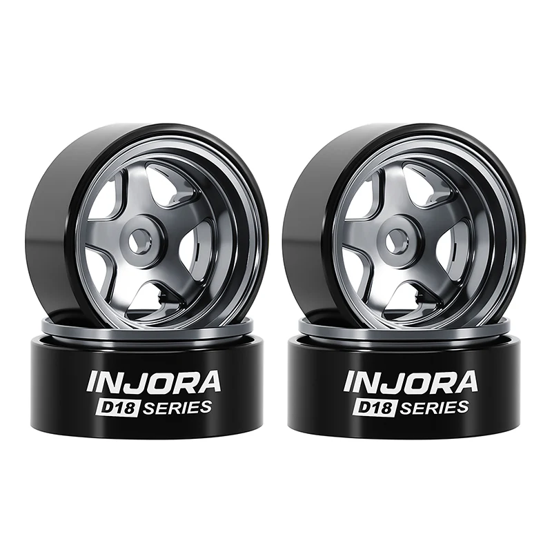 INJORA 0.7" D18 5-Spoke Aluminum Wheels for 1/30 SCX30 (W7002) - Image 12