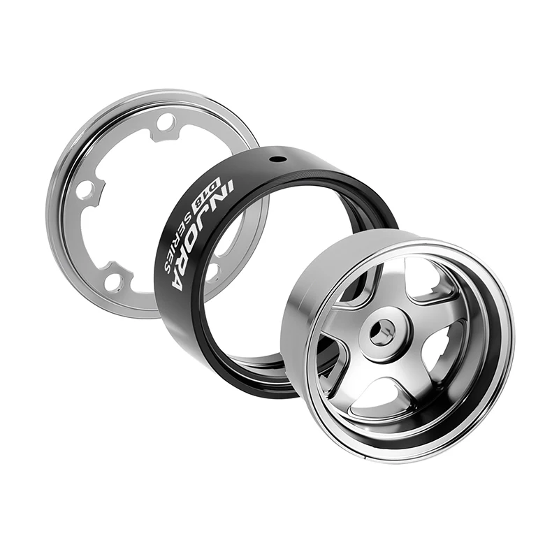INJORA 0.7" D18 5-Spoke Aluminum Wheels for 1/30 SCX30 (W7002) - Image 13