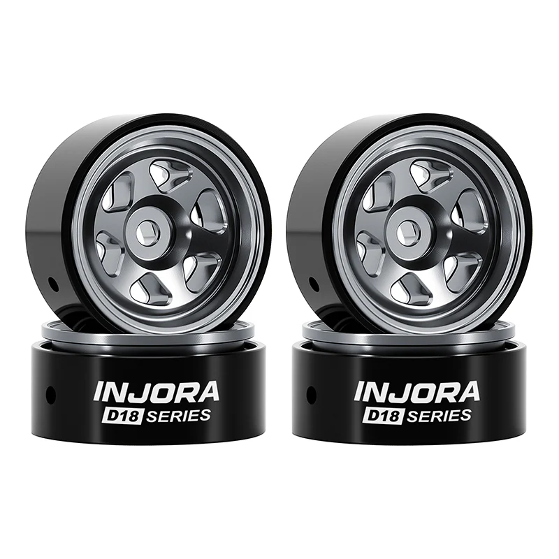 INJORA 0.7" D18 6-Spoke Aluminum Wheels for 1/30 SCX30 (W7001) - Image 11