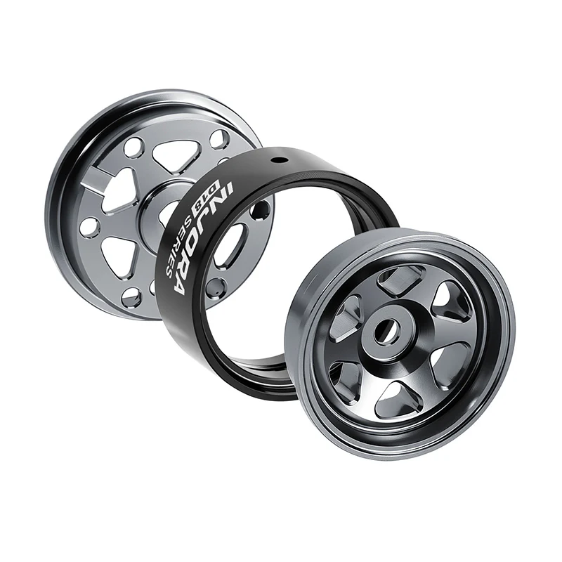 INJORA 0.7" D18 6-Spoke Aluminum Wheels for 1/30 SCX30 (W7001) - Image 12