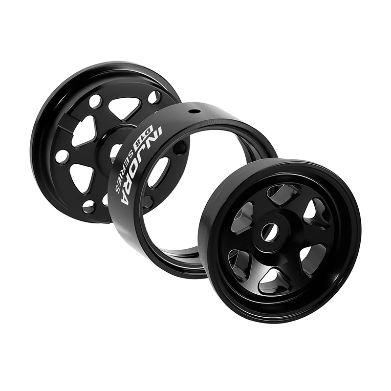 INJORA 0.7" D18 6-Spoke Aluminum Wheels for 1/30 SCX30 (W7001) - Image 3