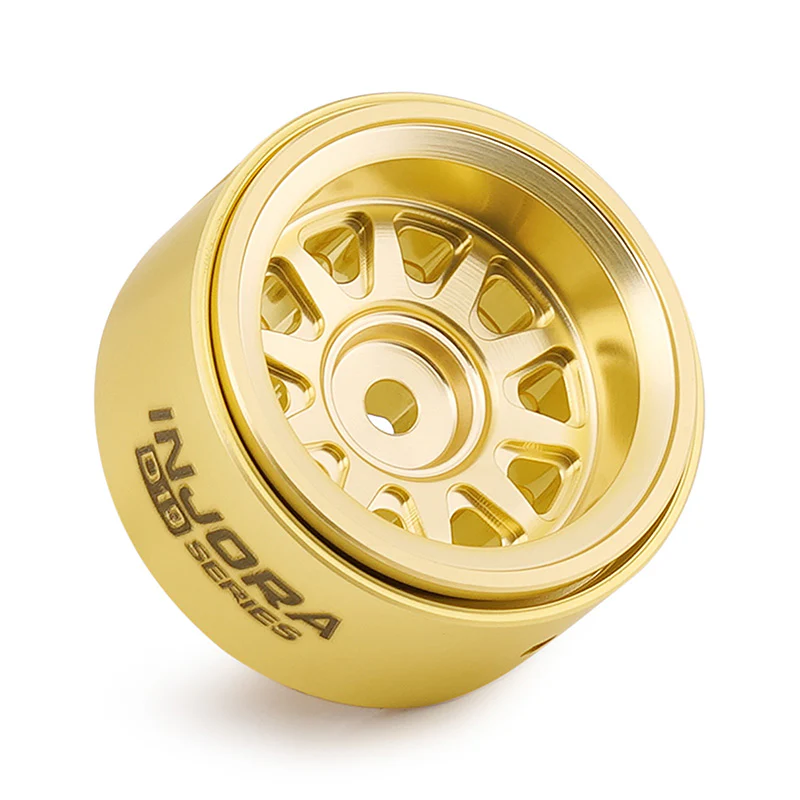 INJORA 0.7" D19 Brass Beadlock Wheels for 1/30 SCX30 (W7007) - Image 6