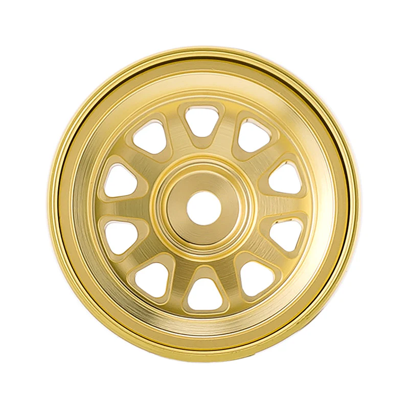 INJORA 0.7" D19 Brass Beadlock Wheels for 1/30 SCX30 (W7007) - Image 8
