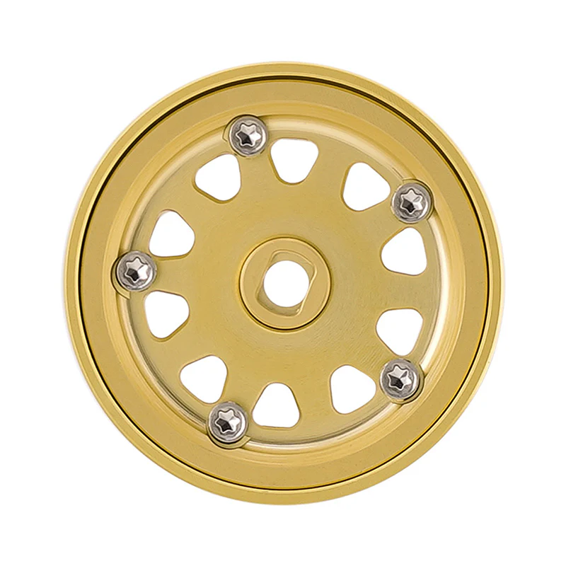 INJORA 0.7" D19 Brass Beadlock Wheels for 1/30 SCX30 (W7007) - Image 9