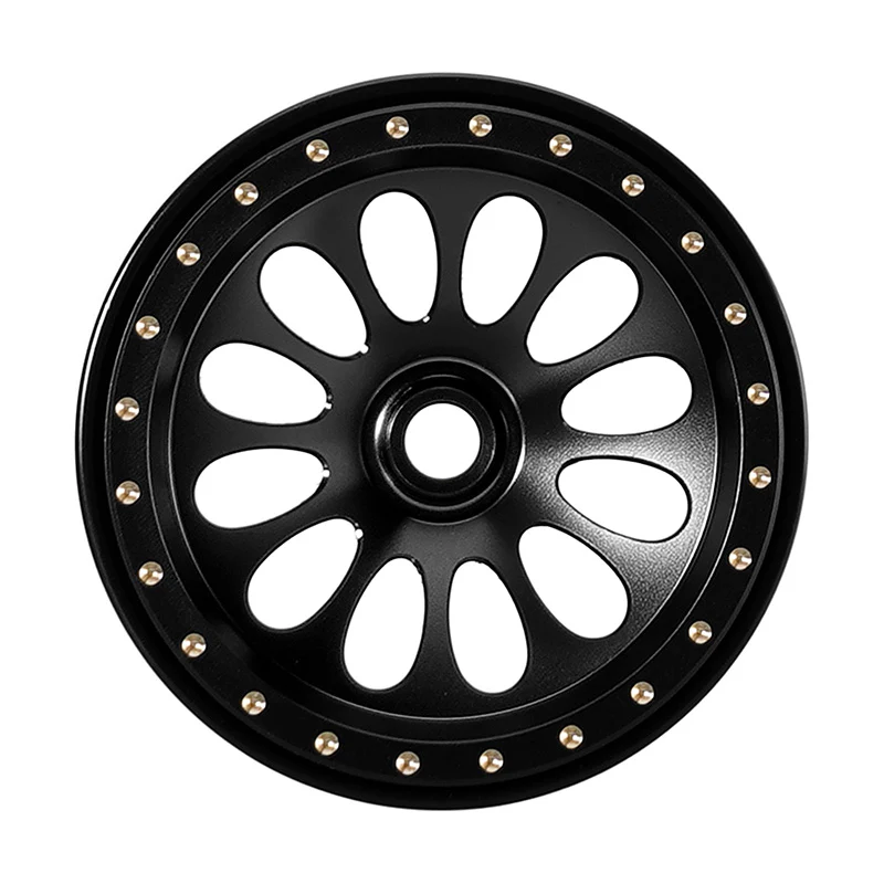 INJORA 0.7" D19 Ripple Black Brass Wheels for 1/30 SCX30 (W7005) - Image 9