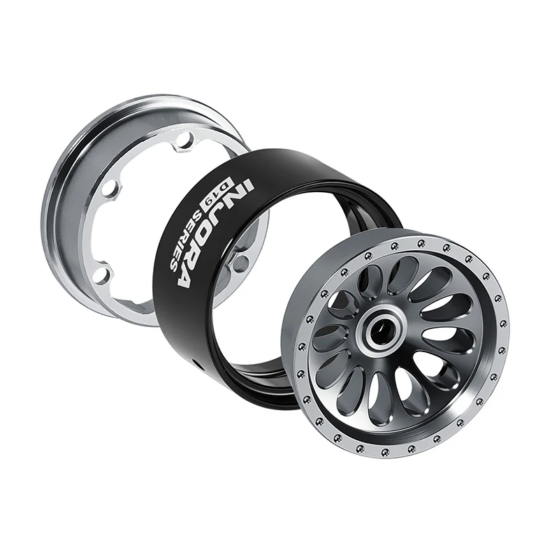 INJORA 0.7" D19 Ripple Aluminum Wheels for 1/30 SCX30 (W7005) - Image 16