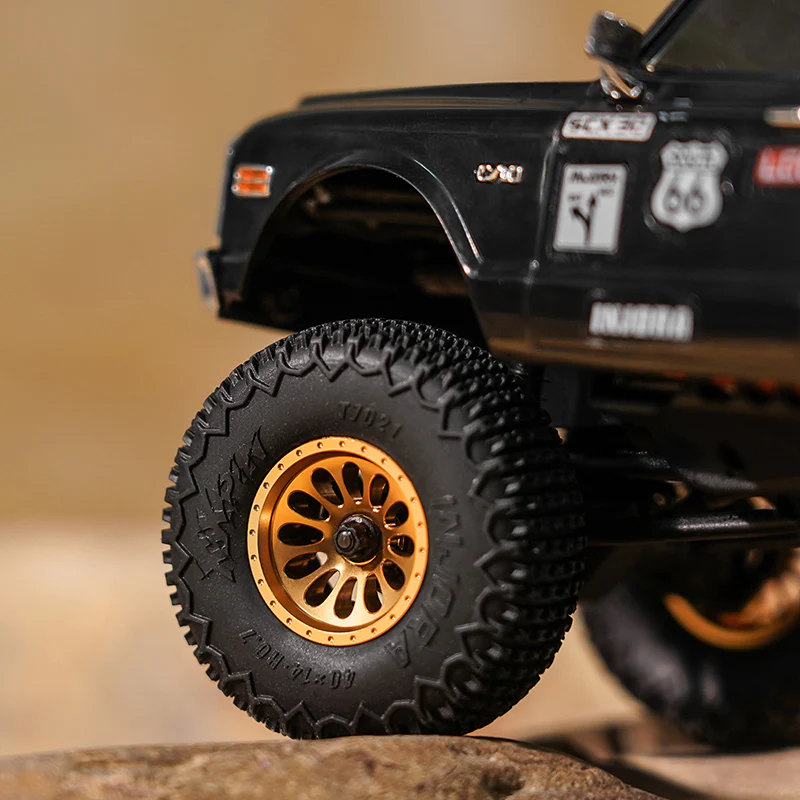 INJORA 0.7" D19 Ripple Aluminum Wheels for 1/30 SCX30 (W7005) - Image 3