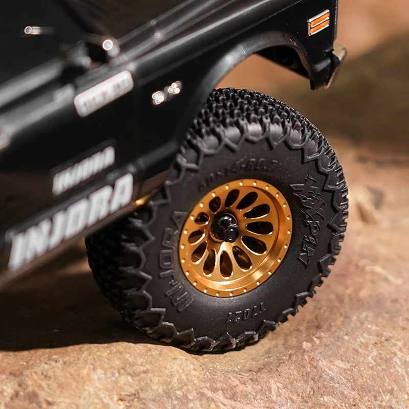 INJORA 0.7" D19 Ripple Aluminum Wheels for 1/30 SCX30 (W7005) - Image 5