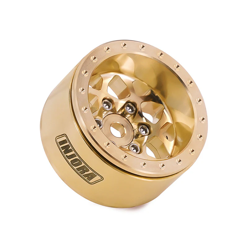 [US Warehouse] INJORA 1.0" 35g/pcs Brass Beadlock Wheels Offset  -4.7mm for 1/24 1/18 RC Crawler - Image 8
