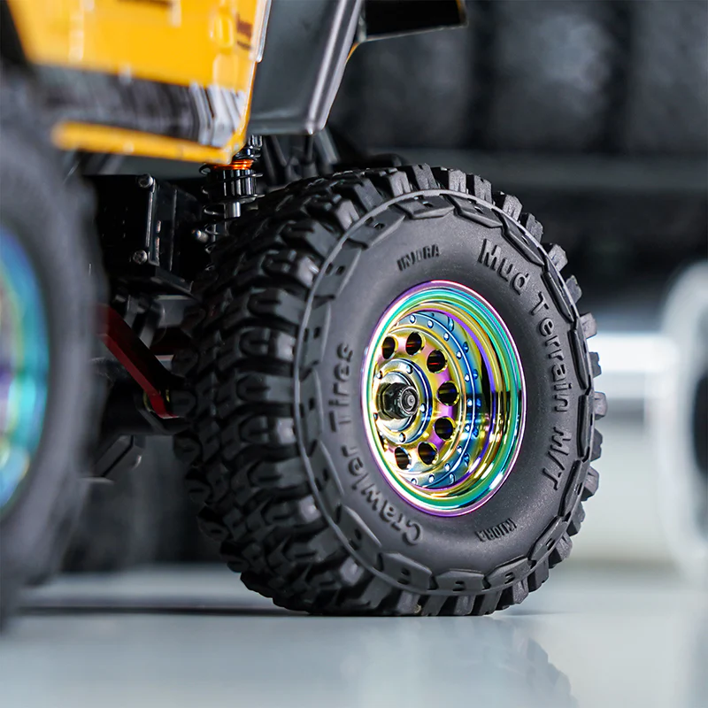 [US Warehouse] INJORA 1.0" 39g/pcs Brass Beadlock Wheels Negative Offset 2.65mm for 1/24 1/18 RC Crawlers (W1008) - Image 10