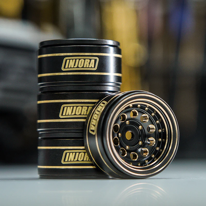 [US Warehouse] INJORA 1.0" 39g/pcs Brass Beadlock Wheels Negative Offset 2.65mm for 1/24 1/18 RC Crawlers (W1008) - Image 19