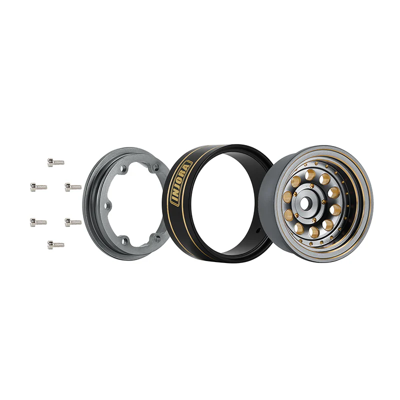 [US Warehouse] INJORA 1.0" 39g/pcs Brass Beadlock Wheels Negative Offset 2.65mm for 1/24 1/18 RC Crawlers (W1008) - Image 22