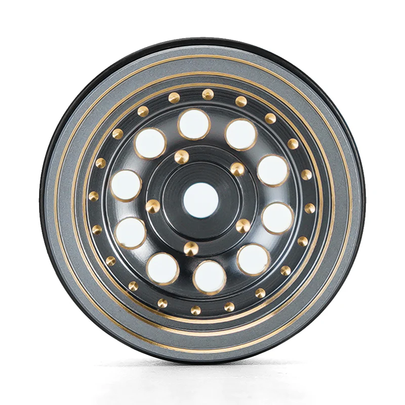 [US Warehouse] INJORA 1.0" 39g/pcs Brass Beadlock Wheels Negative Offset 2.65mm for 1/24 1/18 RC Crawlers (W1008) - Image 25