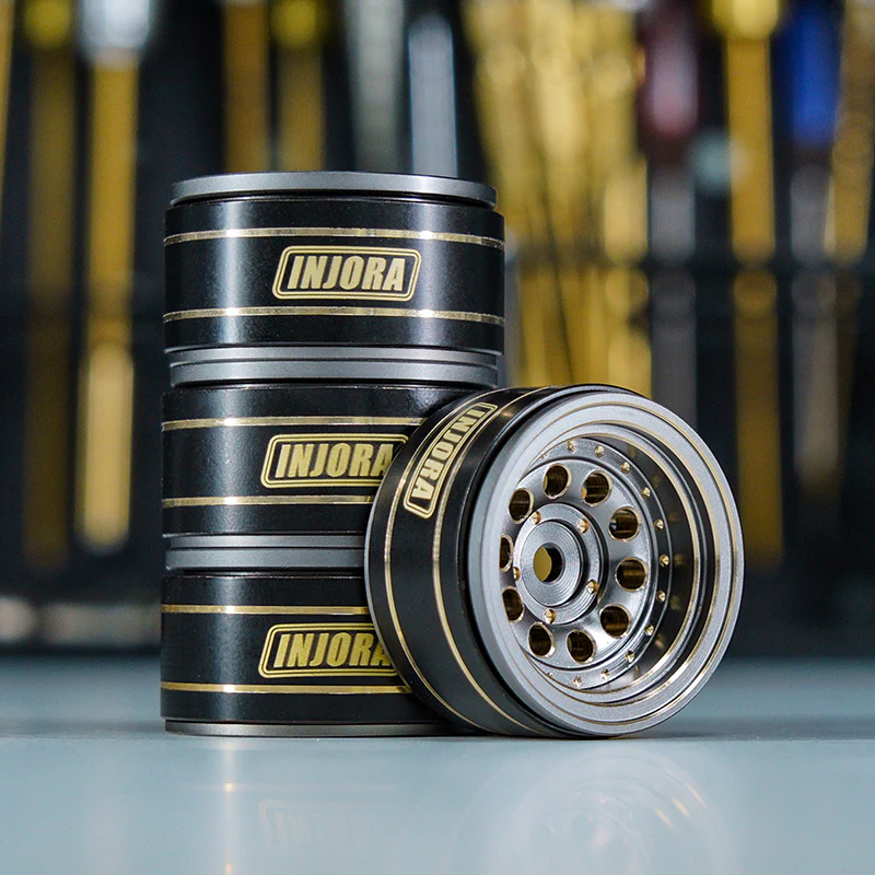 [US Warehouse] INJORA 1.0" 39g/pcs Brass Beadlock Wheels Negative Offset 2.65mm for 1/24 1/18 RC Crawlers (W1008) - Image 27