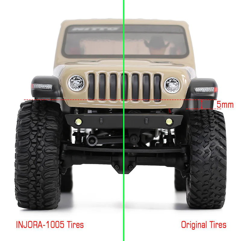 [US Warehouse] INJORA 1.0" 56*22mm S5 Rock Terrain Tires (T1005) - Image 9