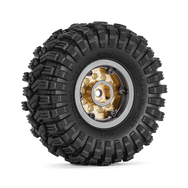 INJORA 1.0" 58*24mm  -2.65mm Offset Brass Wheel Set for Micro Crawlers (4) - Image 14