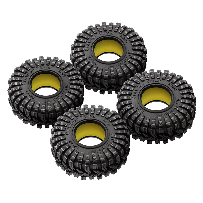 INJORA 1.0" 62*22mm King Trekker Tires & Inserts Combo (4) - Image 7