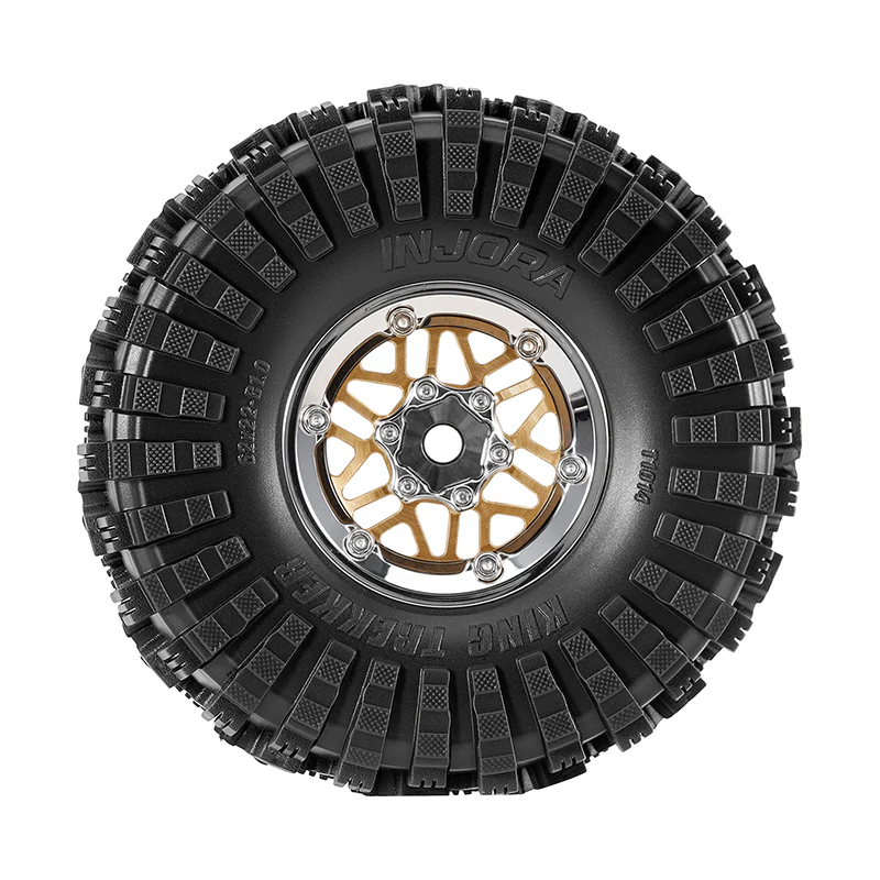 INJORA 1.0" 62*22mm -4.4mm Offset Wheel Set for Micro Crawlers (4) - Image 5