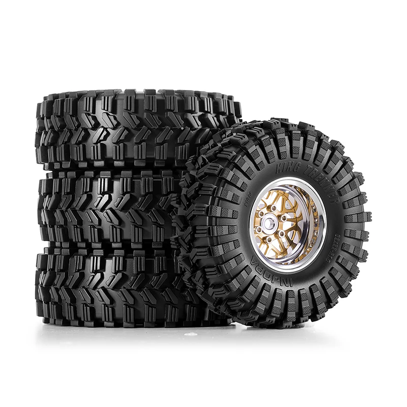 INJORA 1.0" 62*22mm -4.4mm Offset Wheel Set for Micro Crawlers (4) - Image 7