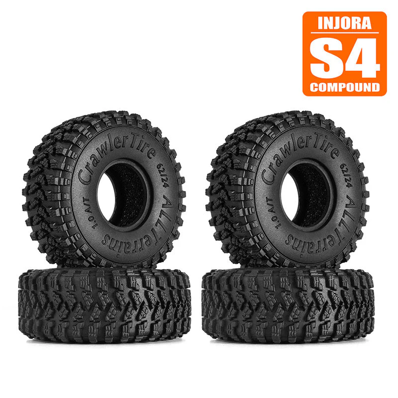 [Germany Clearance Deal] INJORA 1.0" 62*24mm S4 All Terrain Tires (T2450)