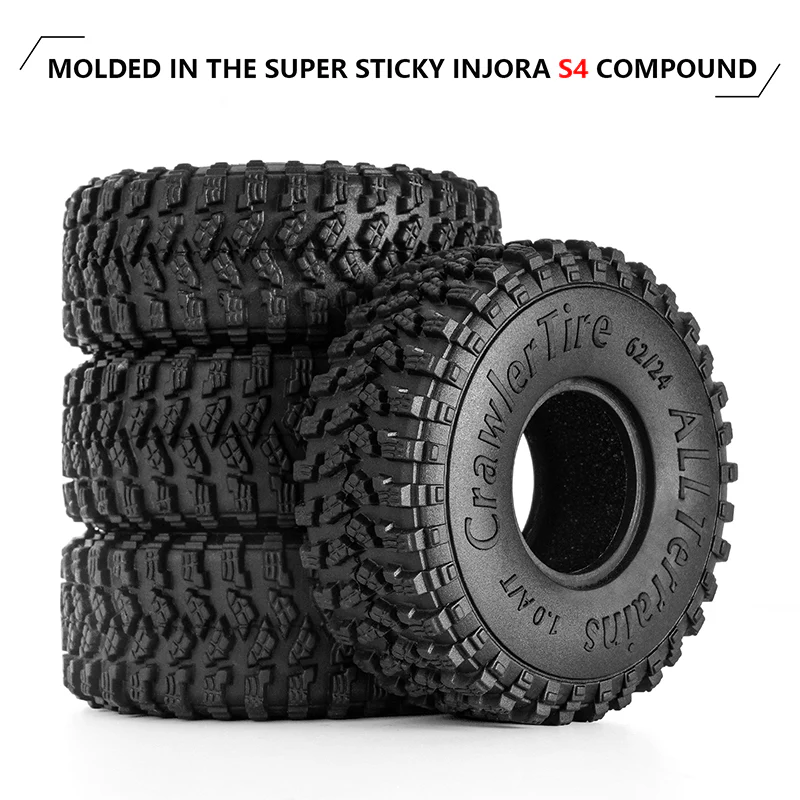 [Germany Clearance Deal] INJORA 1.0" 62*24mm S4 All Terrain Tires (T2450) - Image 3