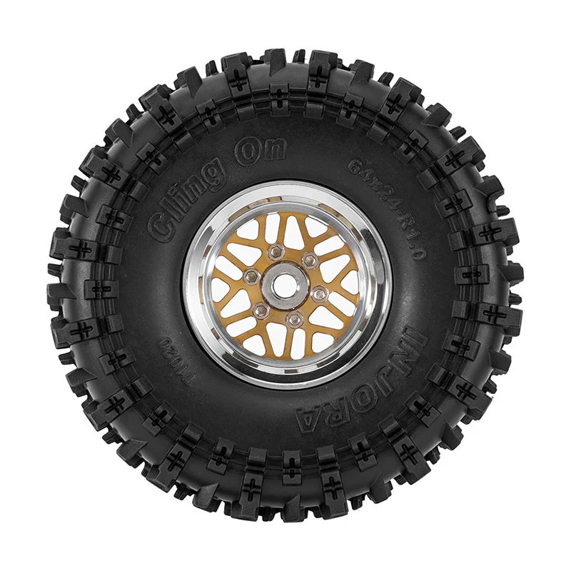 INJORA 1.0" 64*24mm -4.4mm Offset ModuWheel Set for Micro Crawlers (4) - Image 8