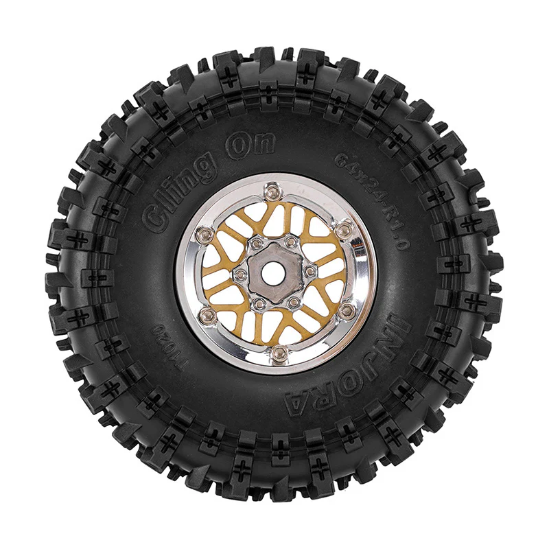 INJORA 1.0" 64*24mm -4.4mm Offset ModuWheel Set for Micro Crawlers (4) - Image 9