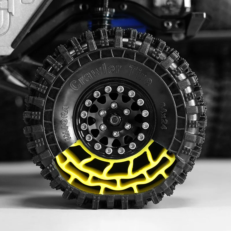 [US Warehouse] INJORA 1.0" 64*24mm Tires & Silicone Rubber Inserts Combo (4) (T1011) - Image 7