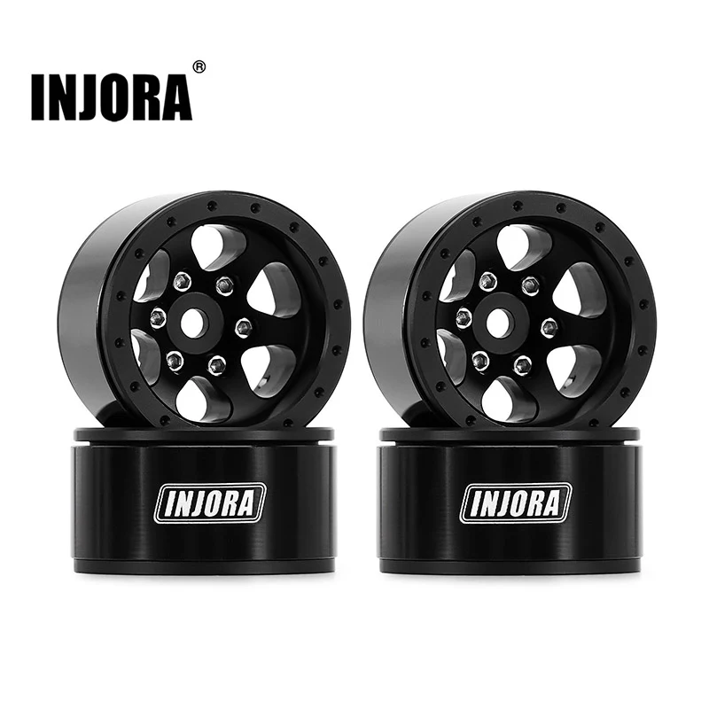 INJORA 1.0" Aluminum -4.7mm Offset Wheels for Micro Crawlers (W1012)