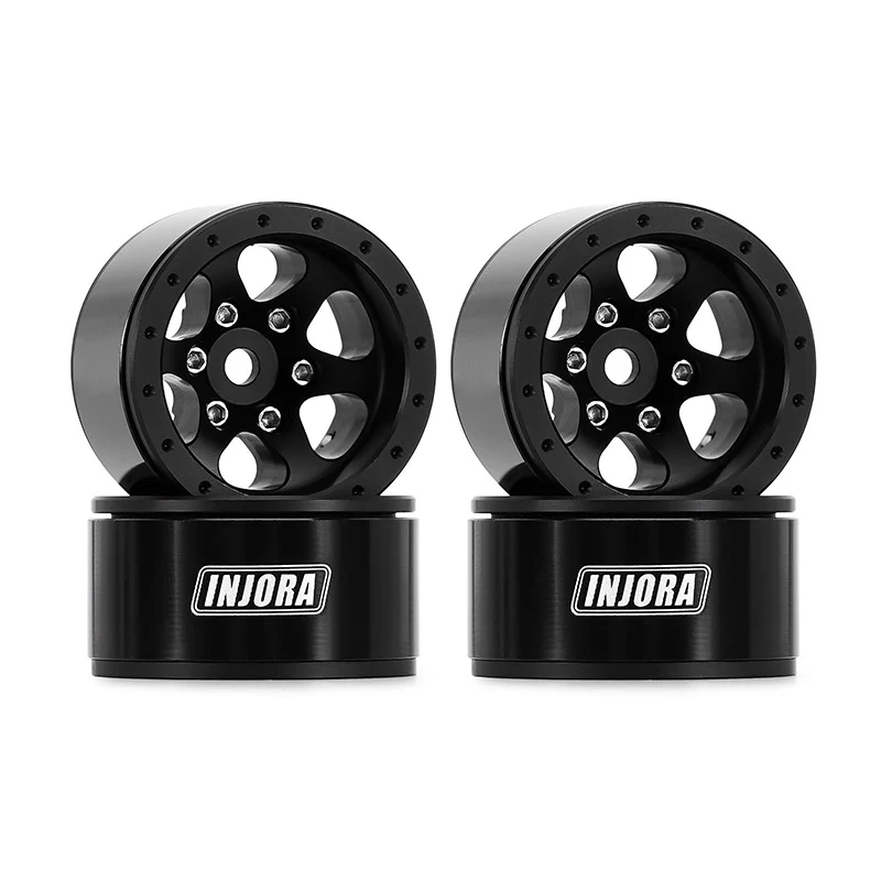 INJORA 1.0" Aluminum -4.7mm Offset Wheels for Micro Crawlers (W1012) - Image 2