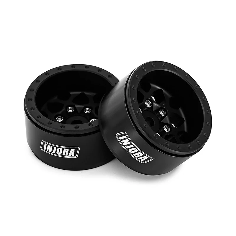 INJORA 1.0" Aluminum -4.7mm Offset Wheels for Micro Crawlers (W1013) - Image 4