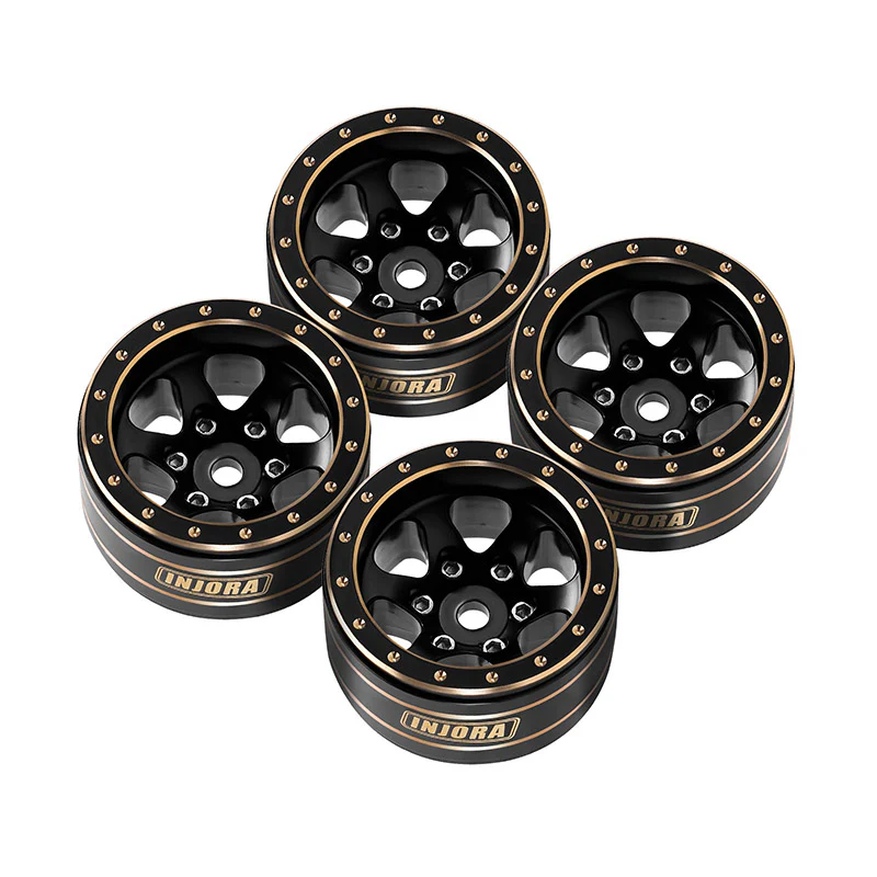 INJORA 1.0" Brass -4.7mm Offset Wheels for Micro Crawlers (W1012) - Image 8