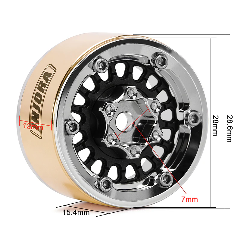 [Germany Clearance Deal] INJORA 1.0" ModuWheel -4.4mm Offset Wheels for Micro Crawlers (MW1016) - Image 4