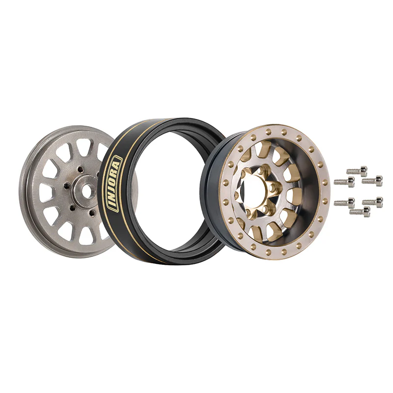 INJORA 1.0 Plus Brass -3.75mm Offset Wheels for Micro Crawlers (W1101) - Image 10