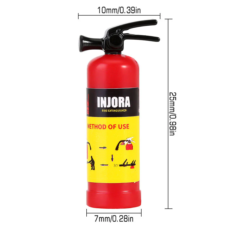 INJORA Mini Fuel Tank Fire Extinguisher Shovel Oil Drum Scale Accessories for 1/24 1/18 RC Crawlers - Image 9