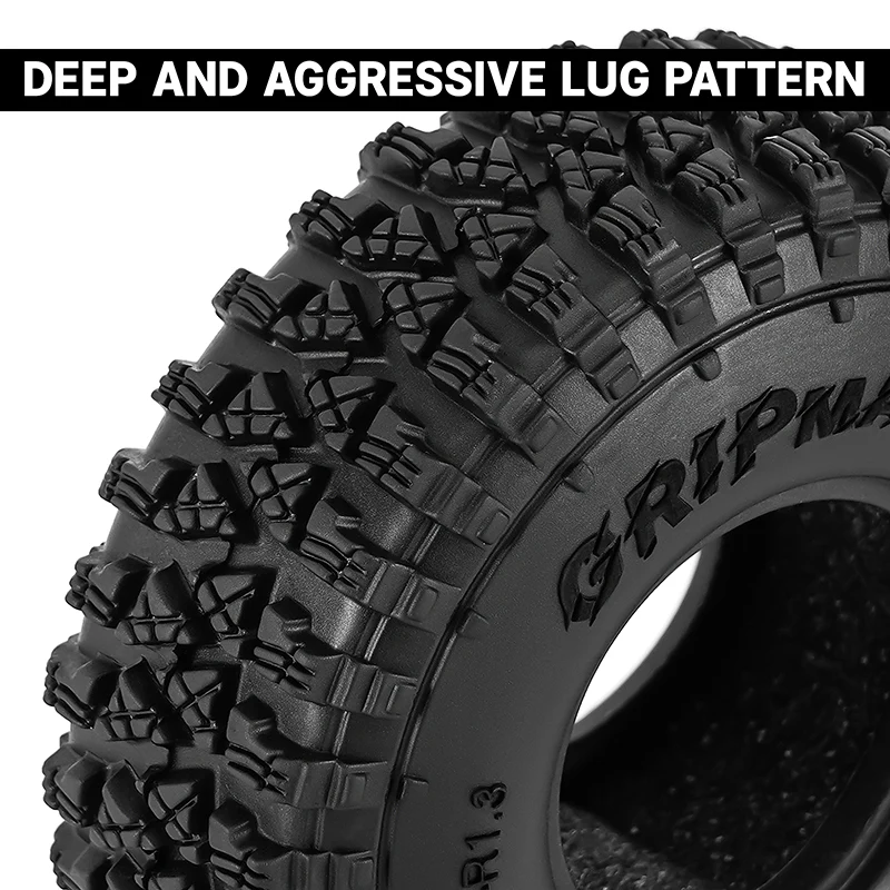 INJORA 1.3" 68*24mm Gripmax S4 Tires (T1350) (4) - Image 3