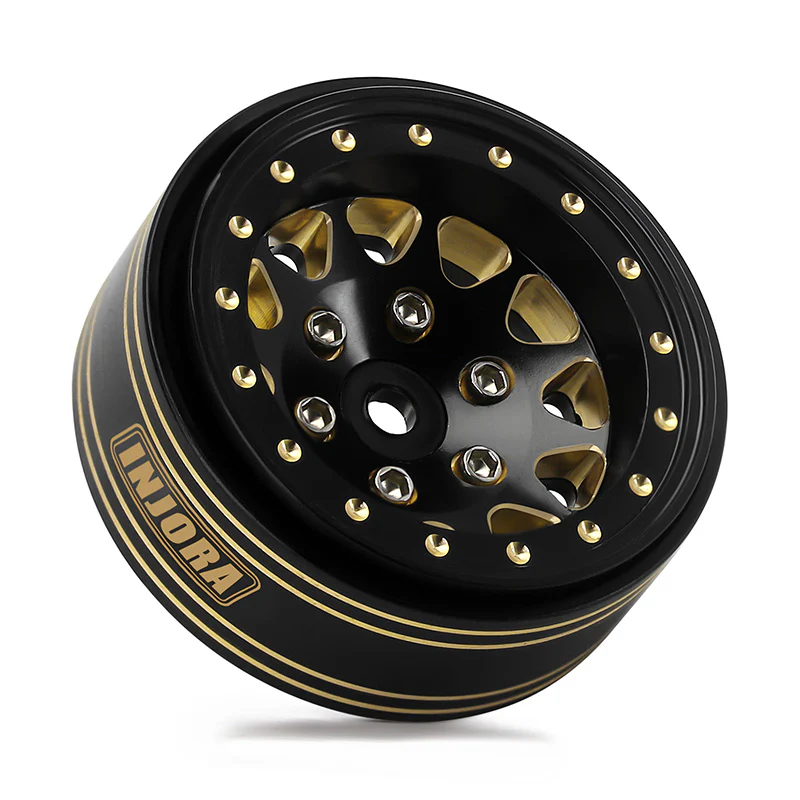 INJORA 1.3" 68g/pcs Brass -3.75mm Offset Wheels for Micro Crawlers (W1301) - Image 8