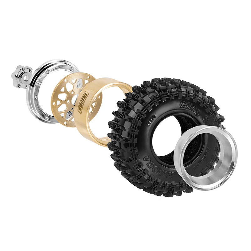 INJORA 1.3" 70*26mm -4.05mm Offset ModuWheel Set for Micro Crawlers - Image 2