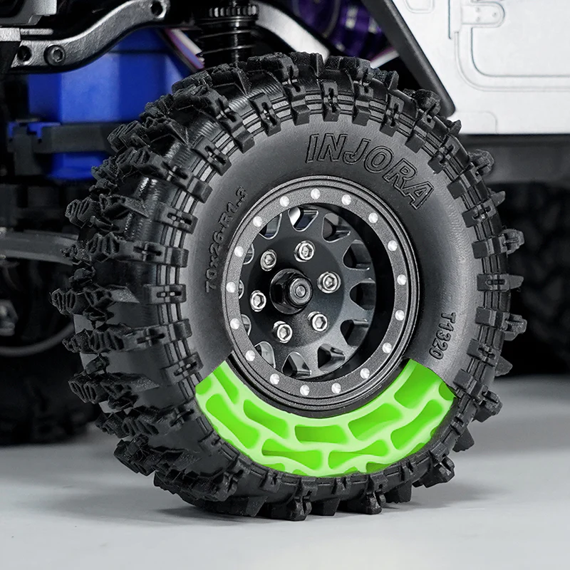 INJORA 1.3" 70*26mm Cling On Tires & Inserts Combo (4) - Image 14