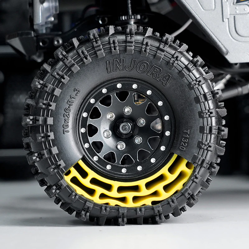 INJORA 1.3" 70*26mm Cling On Tires & Inserts Combo (4) - Image 7