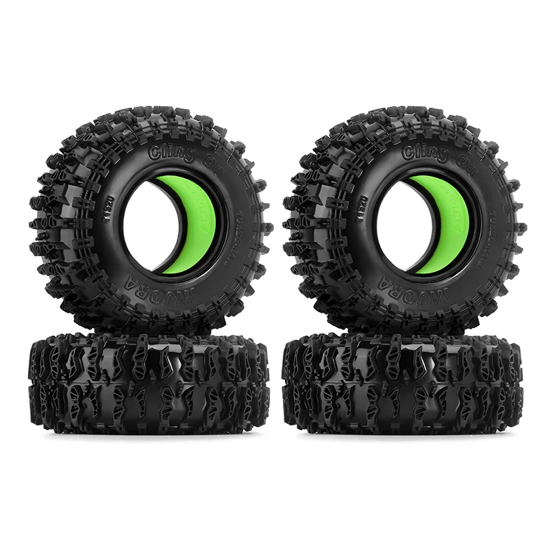 INJORA 1.3" 70*26mm Cling On Tires & Inserts Combo (4) - Image 9