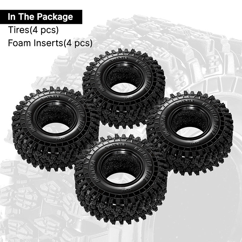 INJORA 1.3" 70*26mm Rock Crawling Tires (T1311) (4) - Image 6