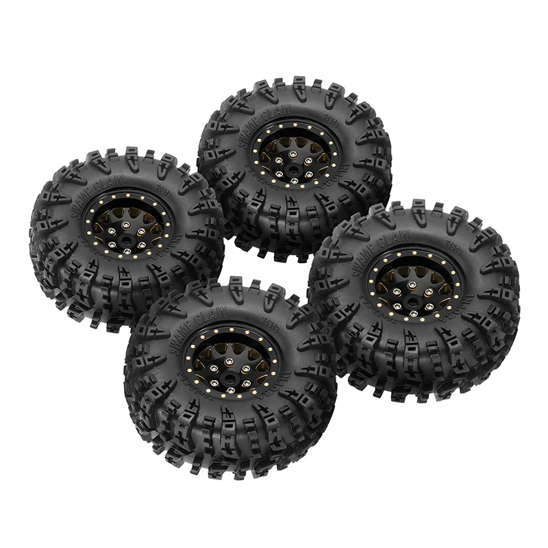 INJORA 1.3" 70*27mm -3.75mm Offset Brass Wheels Set for Micro Crawlers (4) - Image 6